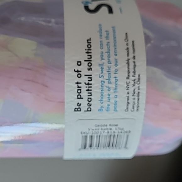 NWT S'well water bottle marble pattern 500ml - Picture 2 of 6